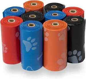 Limited Deal: 150-count thick, leakproof dog poop bags designed for easy, mess-free cleanup. Tear-resistant and durable with assorted colors, perfect for daily walks, travel, and outdoor adventures. Reliable waste bags that keep your hands clean and .