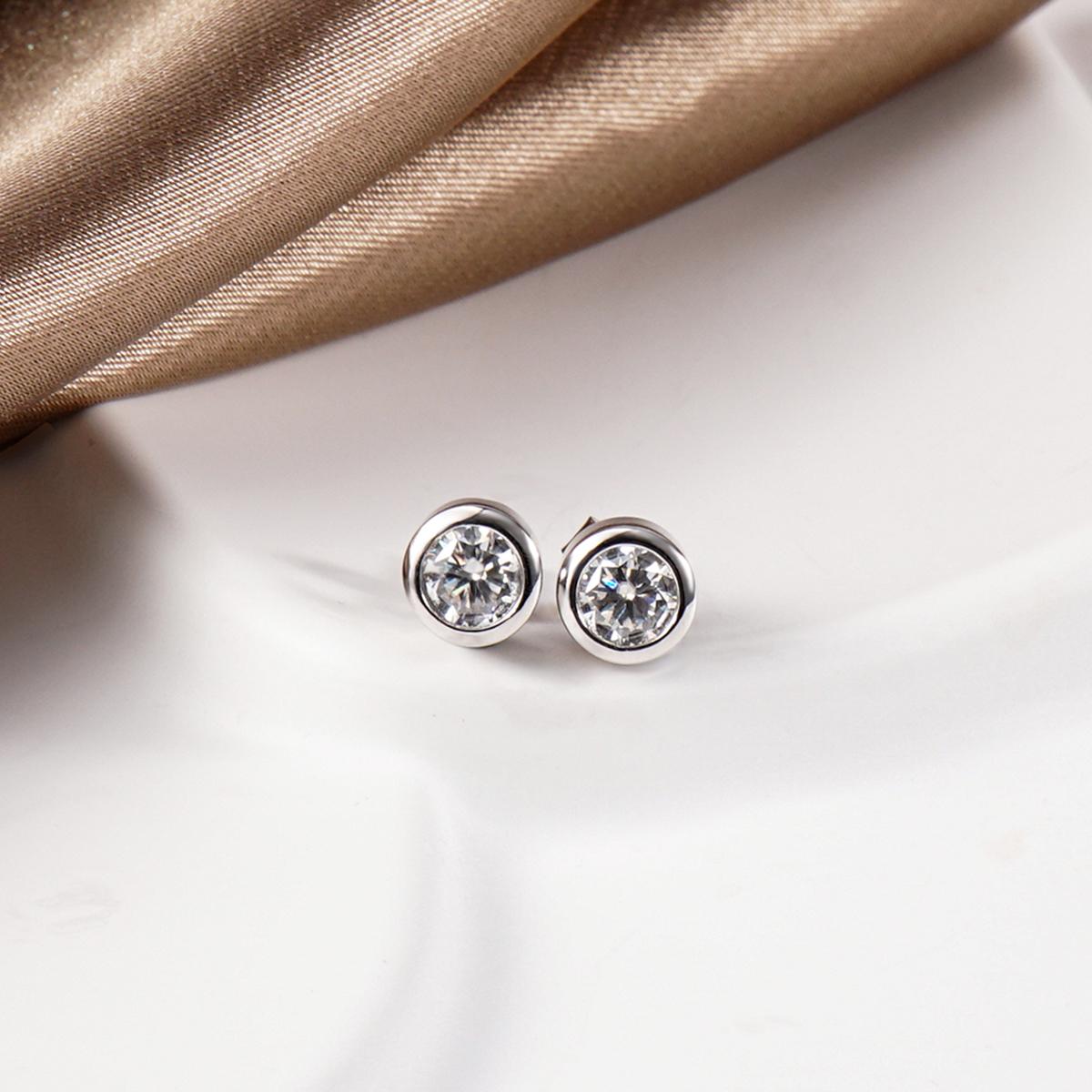 Delzzad Bling Bezel Bubble Stud Earrings Synthetic Moissanite S925 Earring Jewelry Perfect Birthday Engagement Anniversary Dating Christmas Gift for Men Women Wedding Set Delzzad Bling Bezel Bubble Stud Earrings Synthetic Moissanite S925 Earring Jewelry Perfect Birthday Engagement Anniversary Dating Christmas Gift for Men Women Wedding Set