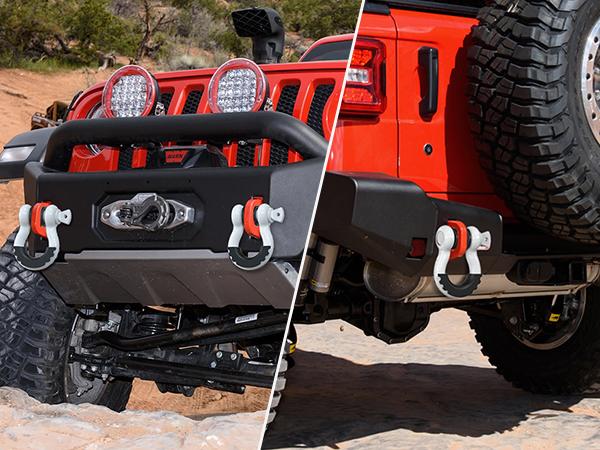 Nilight 2 Pack 3/4" D-Ring Shackle with 7/8" Screw Pin 41,887lbs Break Strength, Heavy Duty Off Road Recovery Shackle with Isolators Washers for Use with Tow Strap, Winch, Off-Road Jeep Truck Vehicle Atv Car Accessories