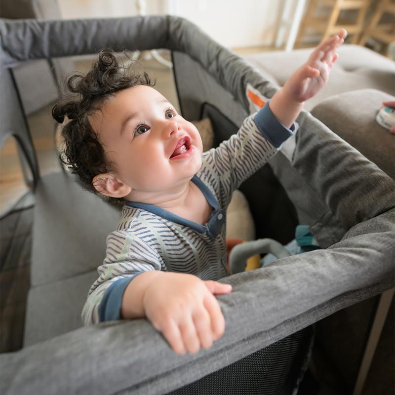 HARPPA Rossi | Foldable Travel Crib & Playard, Portable Playpen with Mattress, Bassinet for Baby & Toddlers, No Assembly Pack & Play Play Yard, Baby Items