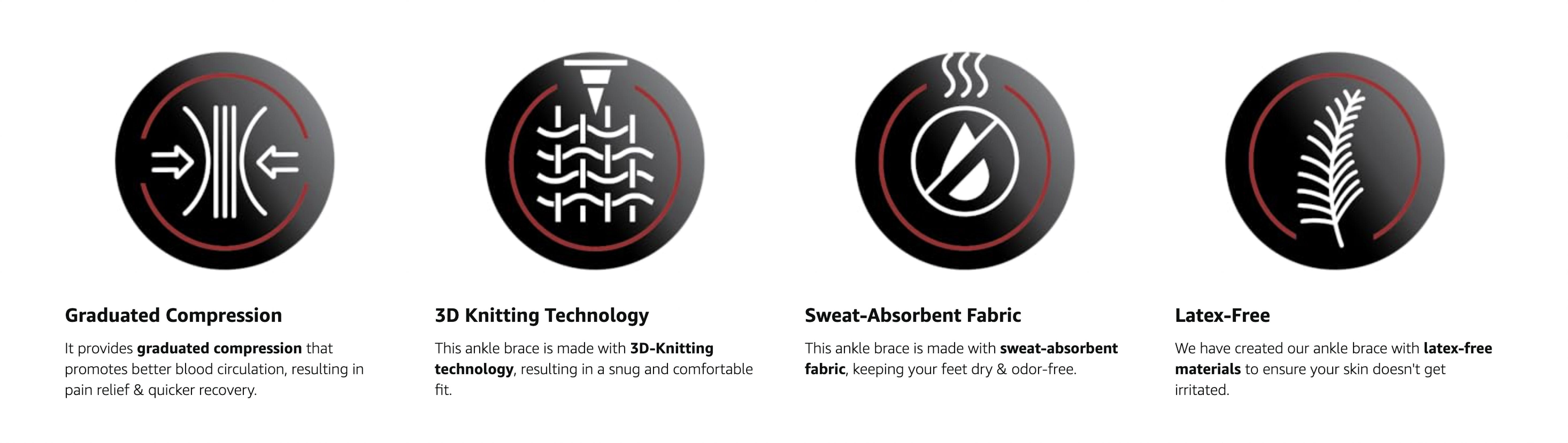 Ankle Brace for Pain Relief | Stops Sprain Pain Fast • Stabilizes Weak Ankles • Plantar Fasciitis & Achilles Support