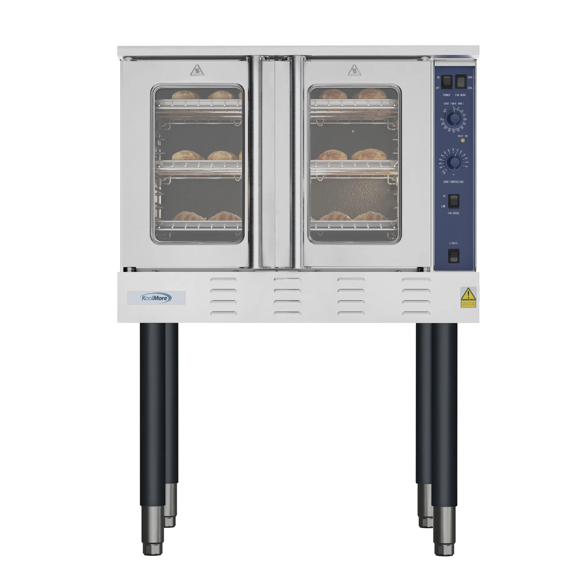 38 in. Full Size Single Deck Commercial Natural Gas Convection Oven 54,000 BTU (KM-CCO54-NG)