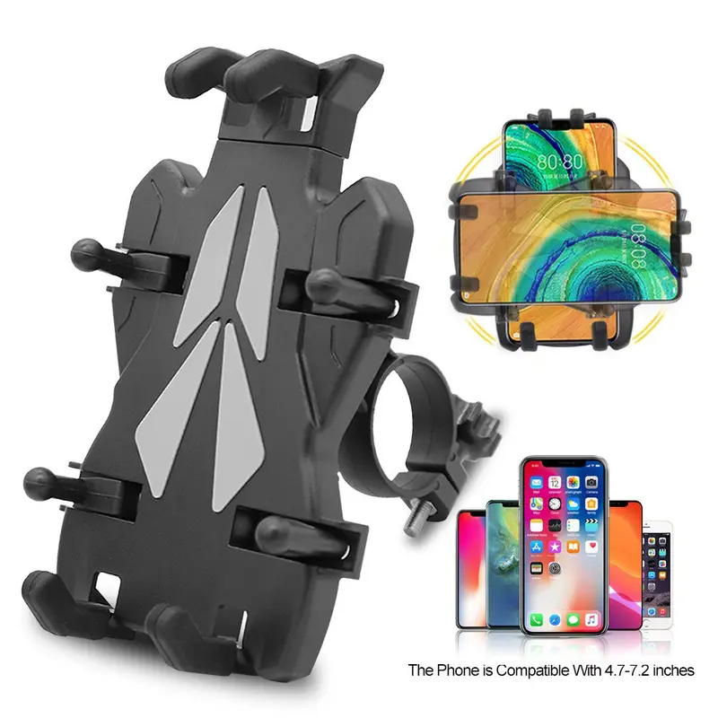 8-Claw Anti-Shake Motorcycle Phone Mount, 360° Rotatable Shockproof Bike Phone Holder, Stable Phone Mount Clip Screw Adjustable Version Universal Cell Phone Cradle Clamp for Bicycle Scooter ATV 0.6-1.3" Handlebar, Fits for 4.7-7.2 Inch Smartphones 8-Claw Anti-Shake Motorcycle Phone Mount, 360° Rotatable Shockproof Bike Phone Holder, Stable Phone Mount Clip Screw Adjustable Version Universal Cell Phone Cradle Clamp for Bicycle Scooter ATV 0.6-1.3" Handlebar, Fits for 4.7-7.2 Inch Smartphones