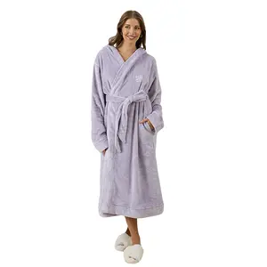 Darren & Phillip Women's Robe - Luxe Fluffy Fleece Bathrobe, Perfect for Bedtime or Lazy Mornings, Matches Calming Dog Robe