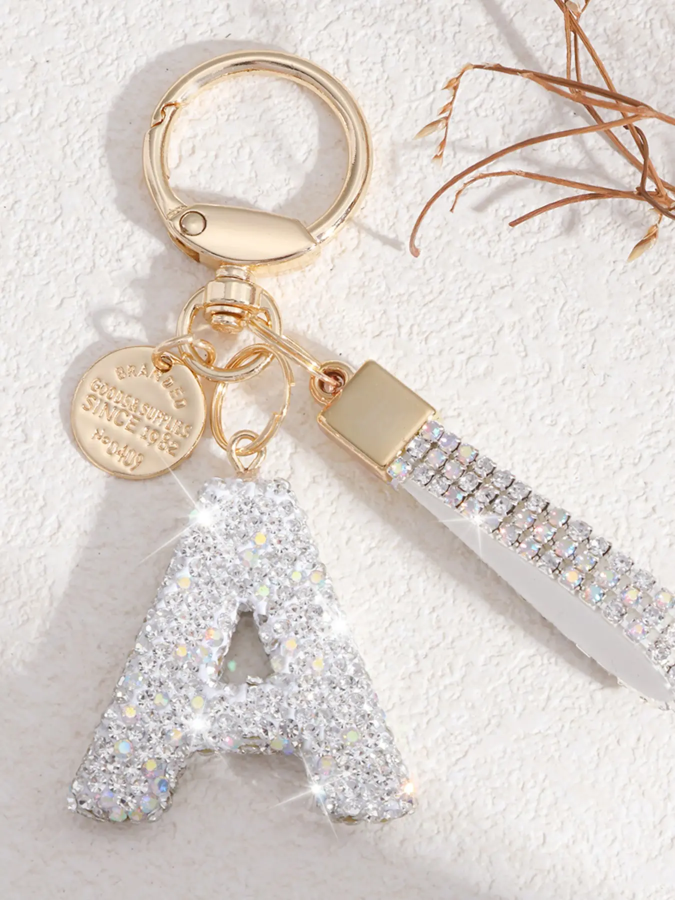 New Fashion Shiny Soft Clay Rhinestone Keychain, Cute Personalized Charm for Women, Keychain For Bags, Bag Accessory, Car Key Chain Decoration Gift, Trendy Cute Keychain, Keychains Cute