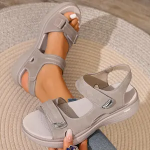 Women's Sandals with Adjustable Straps Anti-Slip Thick Sole Outdoor Beach Shoes Summer