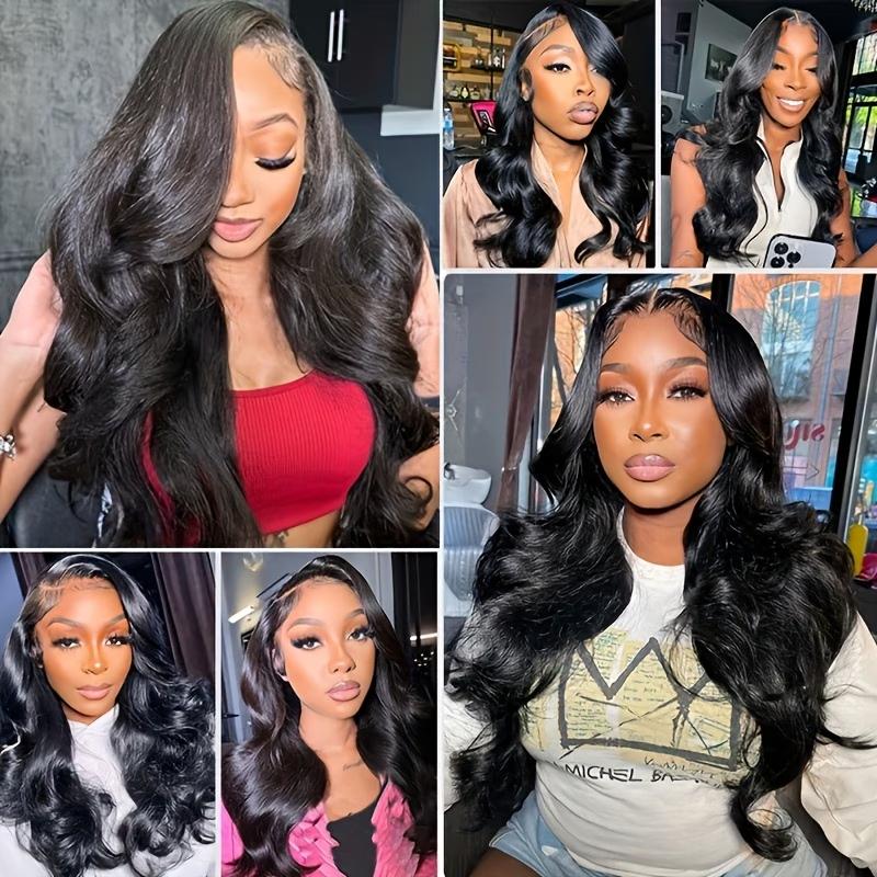 Urody 220% Density Curly Hair Wigs HD Transparent 13x6 Lace Front Wigs Brazilian Deep Curly Pre Plucked Human Hair Wigs Deep Wave Lace Frontal Wigs For Women