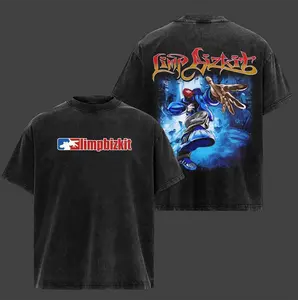 Limp Bizkit Band Tour Black 2-Sided T-Shirt Graphic Vintage Fans Shirt , Vintage Graphic Tee for Rock Fans, Black Concert Shirt for Nu Metal Lovers, Classic Fashion, Fits Every Occasion