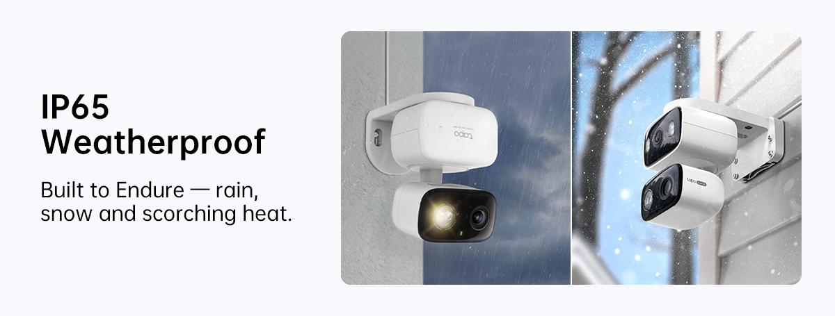 TP-Link & Tapo C216/C246D/C260 Pan/Tilt Indoor/Outdoor Security Camera,Single/Dual Lenses,2K 3MP/4K 8MP,AI-Powered Detection,No Subscription,Motion Tracking,Color Night Vision,360° Pan/Tilt, Works w/Alexa & Google