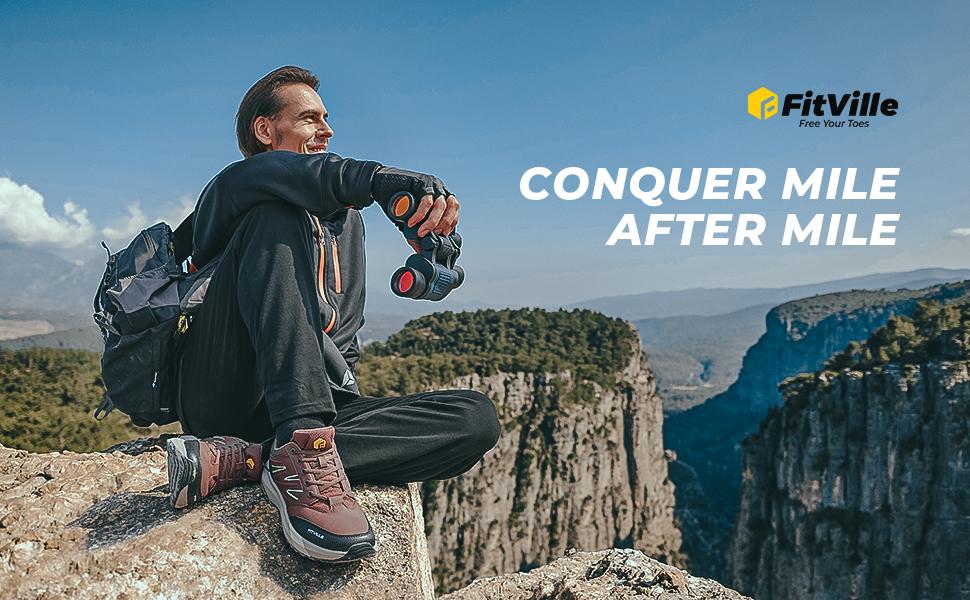 FitVille Men's Low-Top Sturdy Core Shoes outdoor shoes athletic shoes Slip Resistant Footwear Runner Casual Sneakers Outdoorfun Fathersdaygift Trail Running Versatile Running SpringStatements