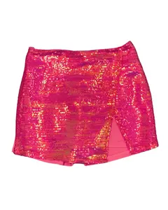 Pink Sequin Skort