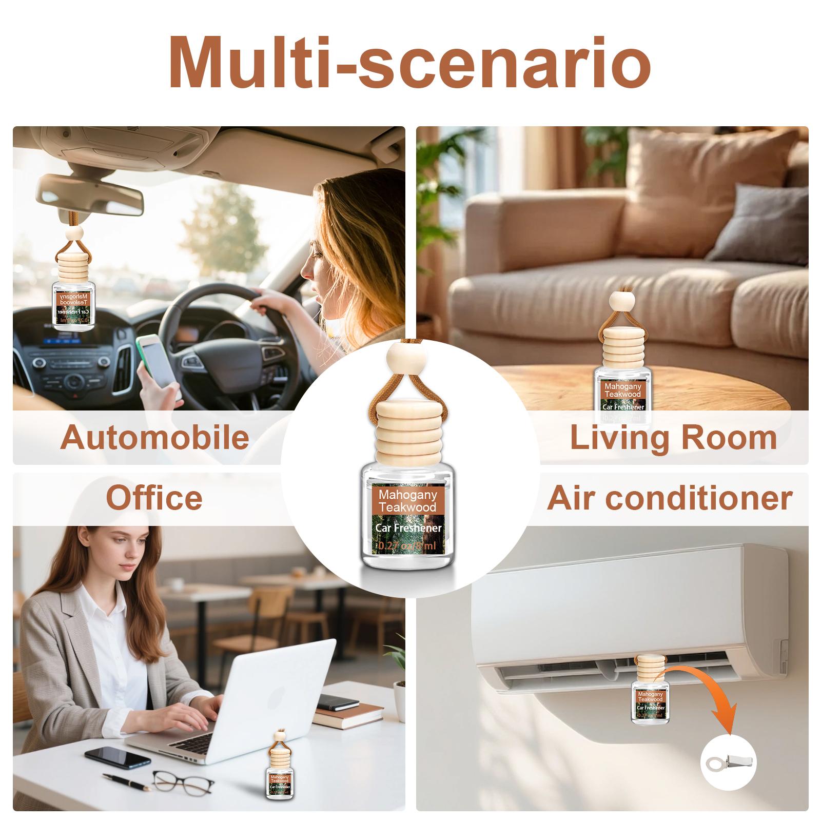 6 Pack Air Freshener Diffuser, Hanging Air Fragrance Essential Oil Diffuser, Car Scents Accessories Cute Car Interior Decor, Scented Car Air Freshener - Long Lasting Car Diffuser,Romantic Valentines Day Gift for Her