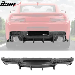 Rear Diffuser Bumper Lip for Chevy Camaro 2014-2015 Ikon PP