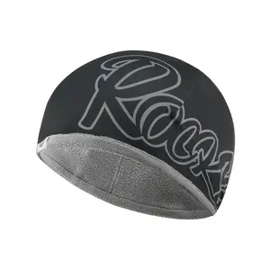 ROCKBROS Winter Warm Wool Skull Cap Cycling Breathable for Biking Motorcycling Running Reversible Design Polar Fleece Lining Milk Silk Shell