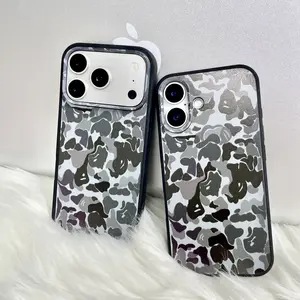 Cute Camouflage Phone Case for iPhone 16/15/14/13 Pro Max Pro Plus Stylish silicone material fashionable scratch-resistant design Soft and slim flexible and durable Shockproof and drop-resistant matte finish back cover Unisex design