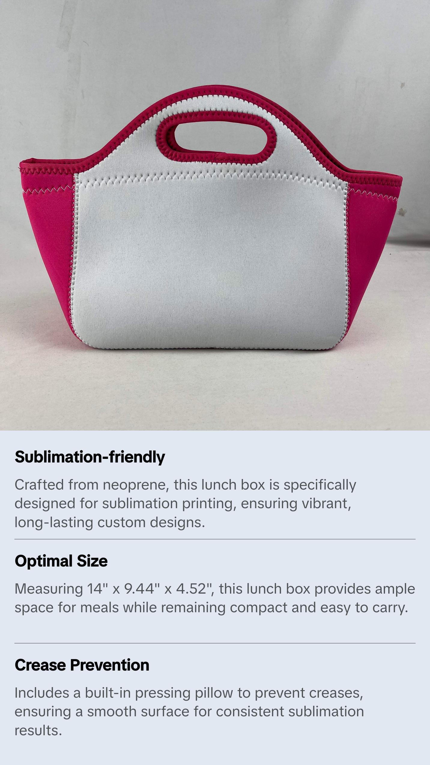 Color Neoprene Lunch Box (Blank)