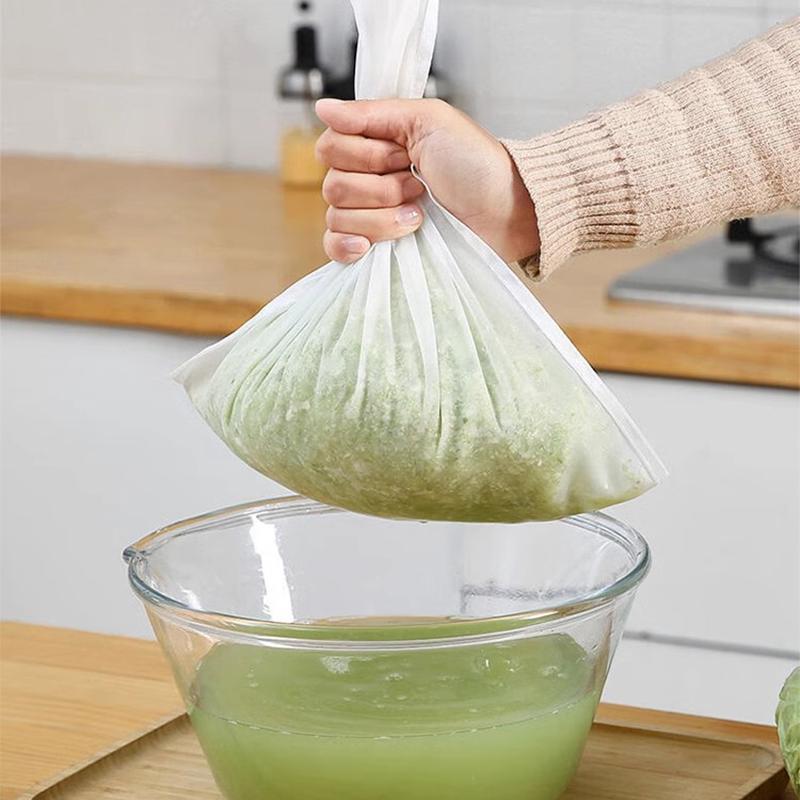 (Four sizes)2pcs Nylon Straining Bags with Drawstring - Reusable Fine Mesh for Brewing, Juicing, Wine, Nut Milk & Coffee - Durable Kitchen Filter Tool