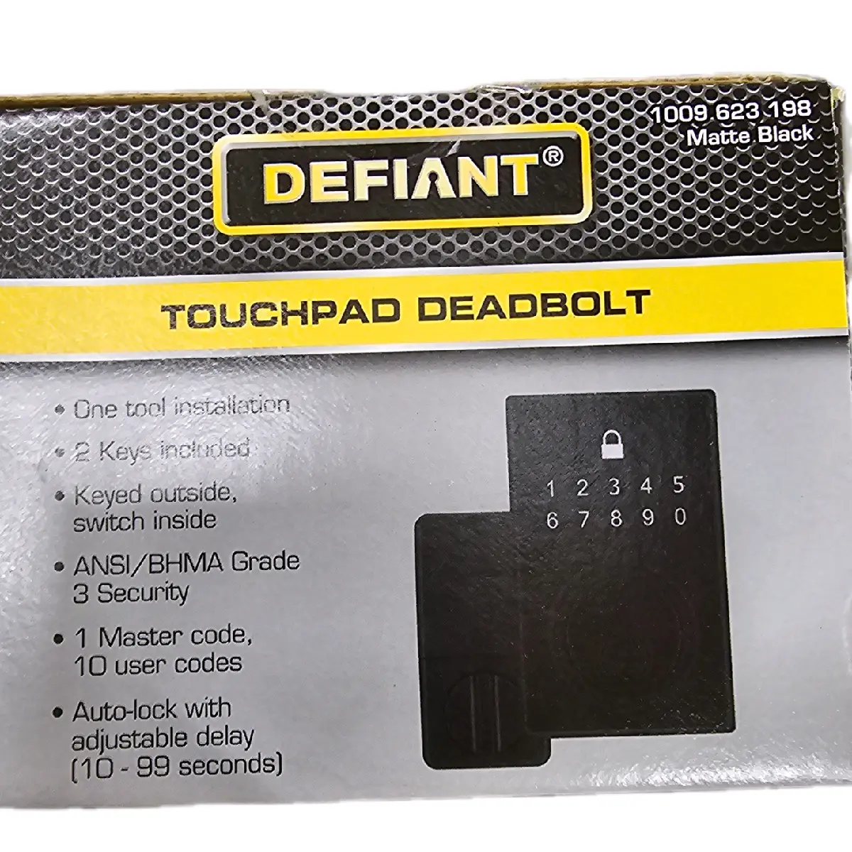 defiant touchpad deadbolt.