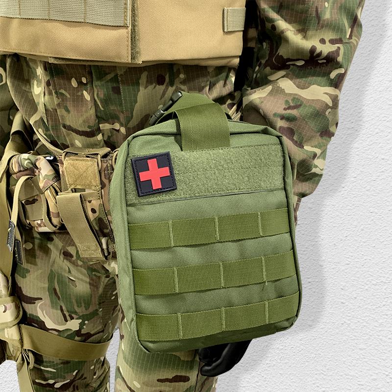 Jumahe Springtok Outdoor First Aid Kit,Tactical Molle Medical Pouch,Survival Emergency Waist Pack,Outdoor Hunting Accessories Bag,Portable Bag for Hunting,Hiking,Camping,Includes Emergency Supplies and Accessories for Multi-purpose Use