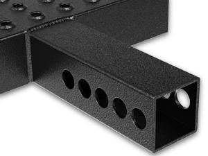 Nilight Hitch Step with 2" Hitch Receiver Rear Bumper Guard Protector 11.9 Inch with 5/8” Hitch Pin Clip Upgraded Textured Black Anti Slip Hitch Step Bar for Pickup Truck Car SUV