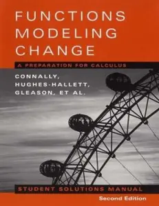 USED-Student Solutions Manual to accompany Functions Modeling Change, 2nd Edition by Eric Connally (Paperback)