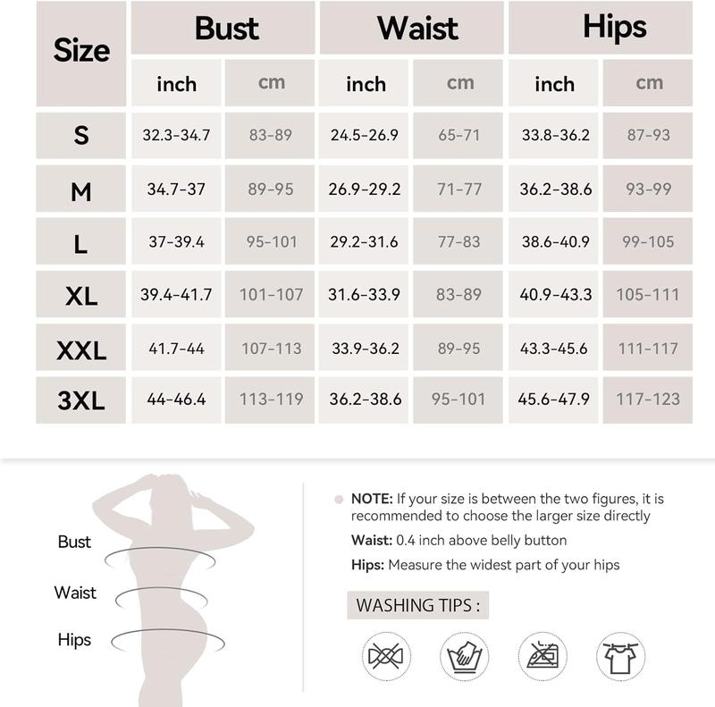 Curvy-faja Women's Chest-Packed Shapewear Bodysuit with Tummy Control and Butt Lift - Fajas, Womenswear open crotch Comfort Hip Basic Minimalist Versatile Use