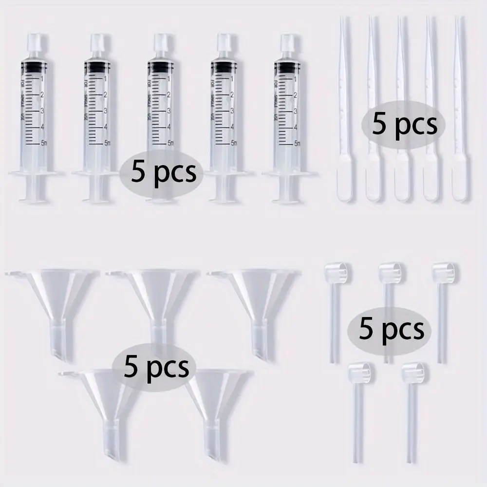 20pcs Perfume Refill Set, Plastic Funnel, Pipette, Dropper and Syringe, Ideal for Travel and DIY Cosmetics, Essential Tools for Perfume and Makeup