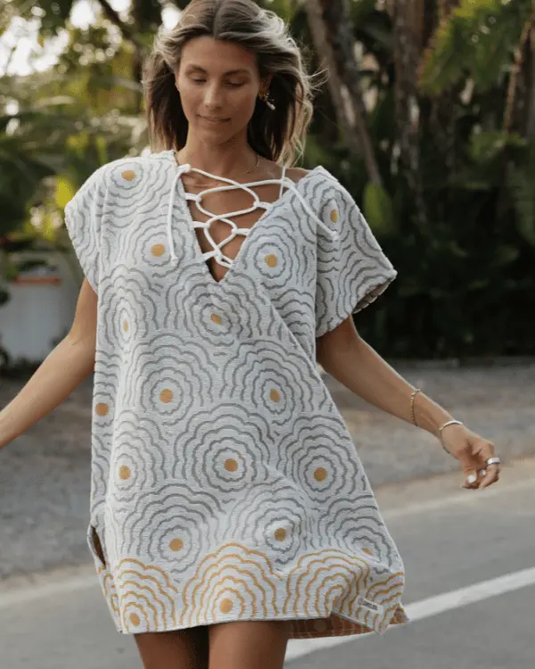 Flower Waves Cover Up - Womens