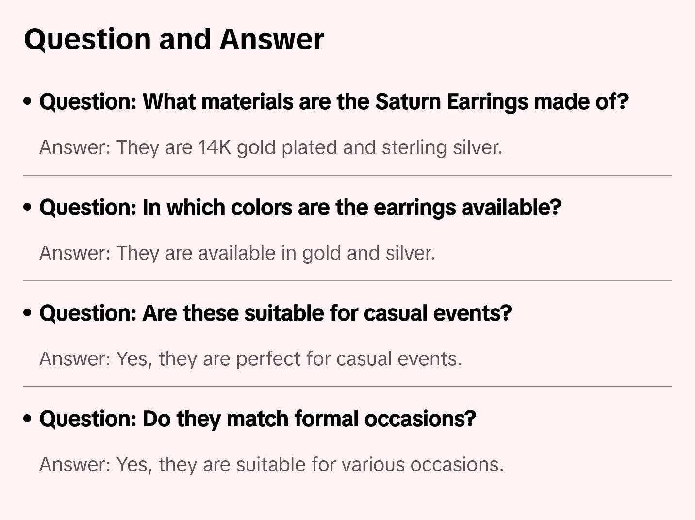 Saturn Earrings