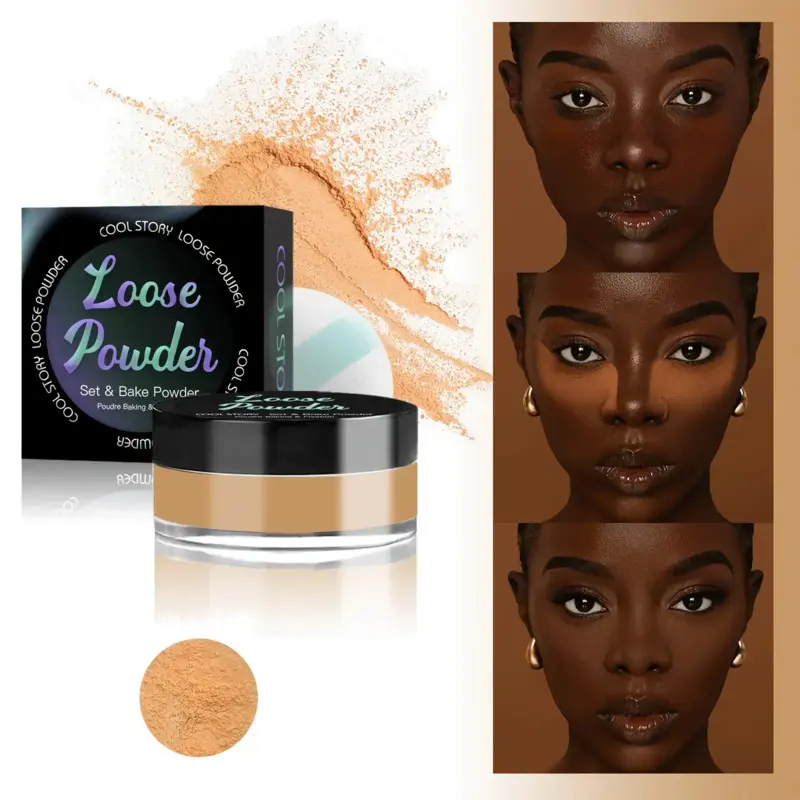 6g Loose Powder - Oil-Control Setting Makeup, Matte Makeup Finish, Long-Lasting Waterproof, Cool & Neutral Shades for Everyday & Special Events, Powder For Oily Skin, Face Powder, Finishing Powder, Makeup Setting Powder