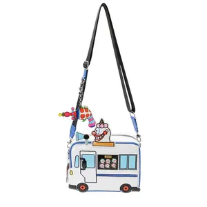 Whatever Makes You Happy Killer Klowns from Outer Space Jojo's Ice Cream Truck Crossbody with Ray Gun Charm