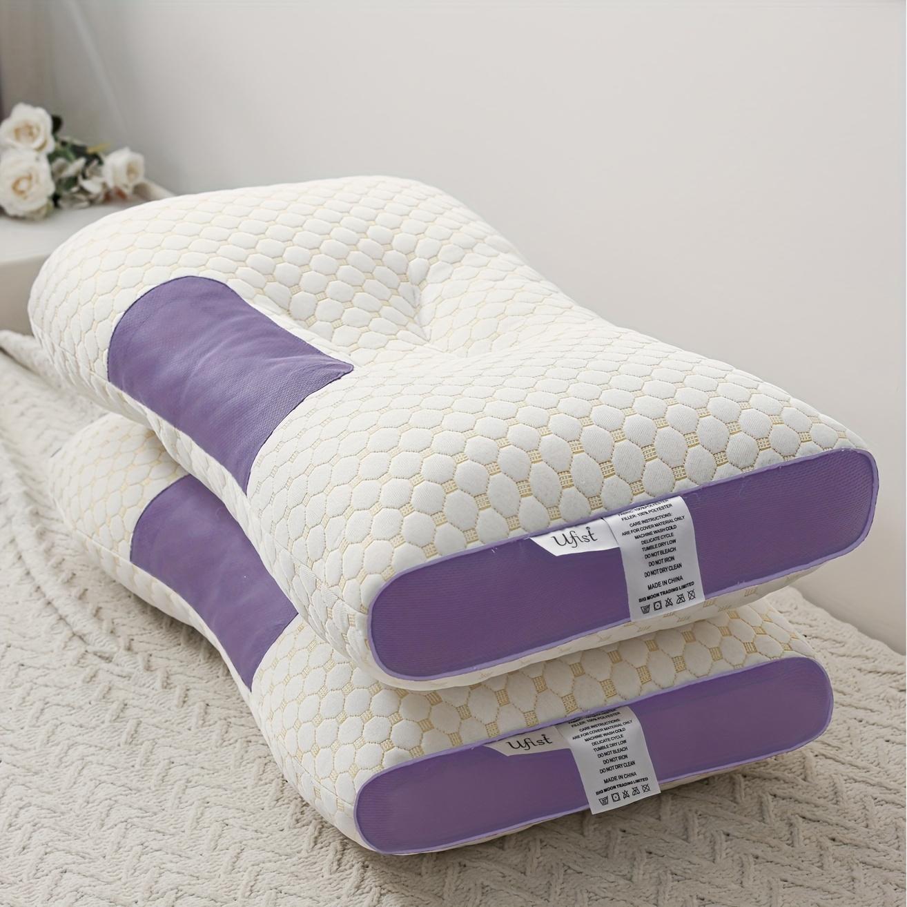 Buy 1 Get 1! Ergonomic Cervical Pillow for Neck Pain Relief, Orthopedic Memory Foam Neck Support Pillow for Side & Back Sleepers, Soft Water Cube Design, Removable Breathable Knitted Pillowcase, Skin-Friendly & Supportive