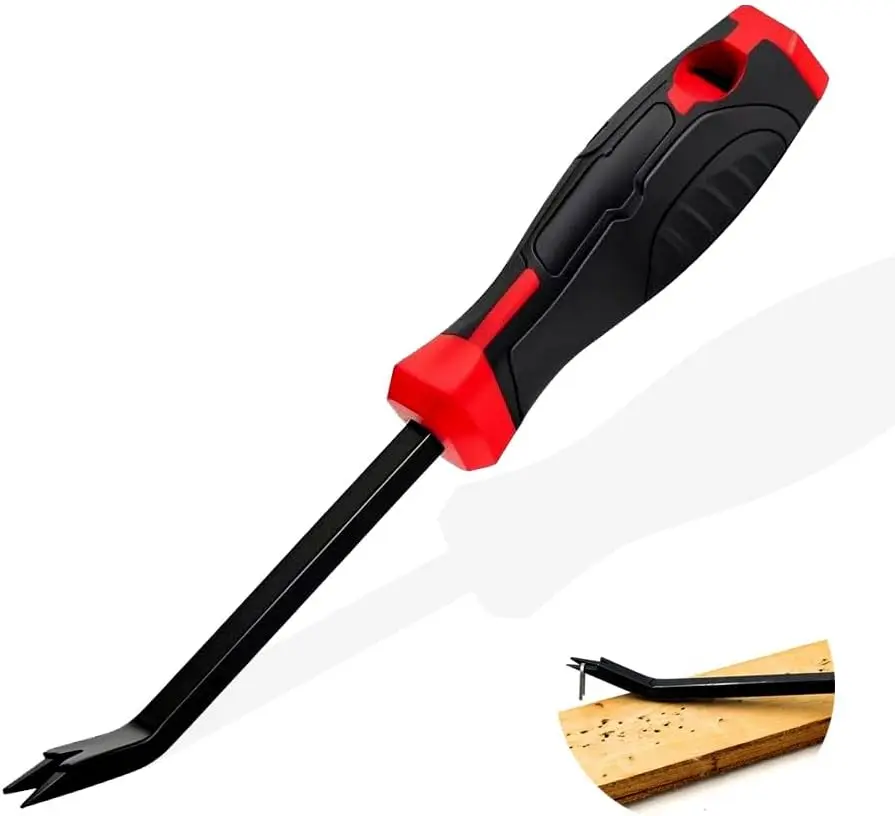 Staple Remover Nail Puller, Heavy Duty 8 Inch V-Type Staple Remover Tool, CR-V Steel Upholstery Stapler Puller Lifter for Carpet, Wood, Hardwood Floors, Furniture, Construction