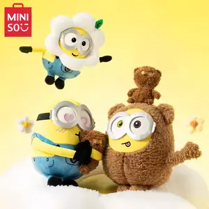 MINISO Minions Bob+Tim Collection Bob Hugging Tim Bear Plush Toy,Cute Stuffed Kawaii Plush Pillow,Cute Plush Doll,Kawaii Stuffed Animal,Comfortable In Hand,Bedroom Office Decor,Cozyvibes,Gift for Girlfriend Fans Kids Adult,Birthday Gift Holiday Gift(1pc)