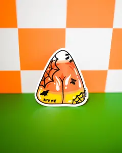 Cheeky Candy Corn Vinyl Sticker