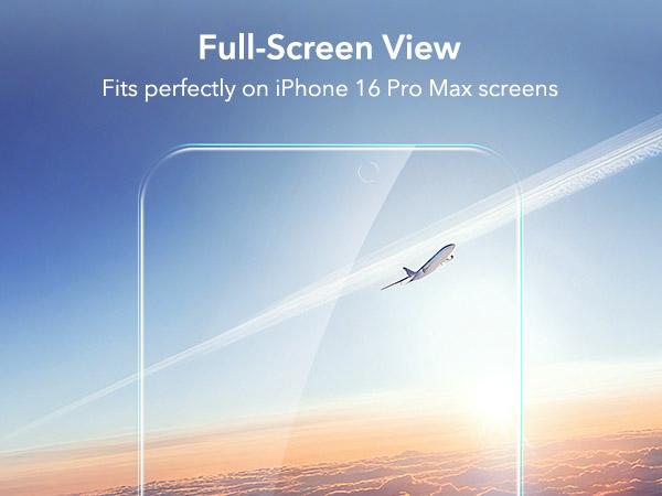 ESR 3 Pack 9H+ Glass for iPhone 17 16 15 14 13 Screen Protector Military Grade Shatterproof Full Coverage Tempered Glass with Easy Installation Tool for Smartphone Protection