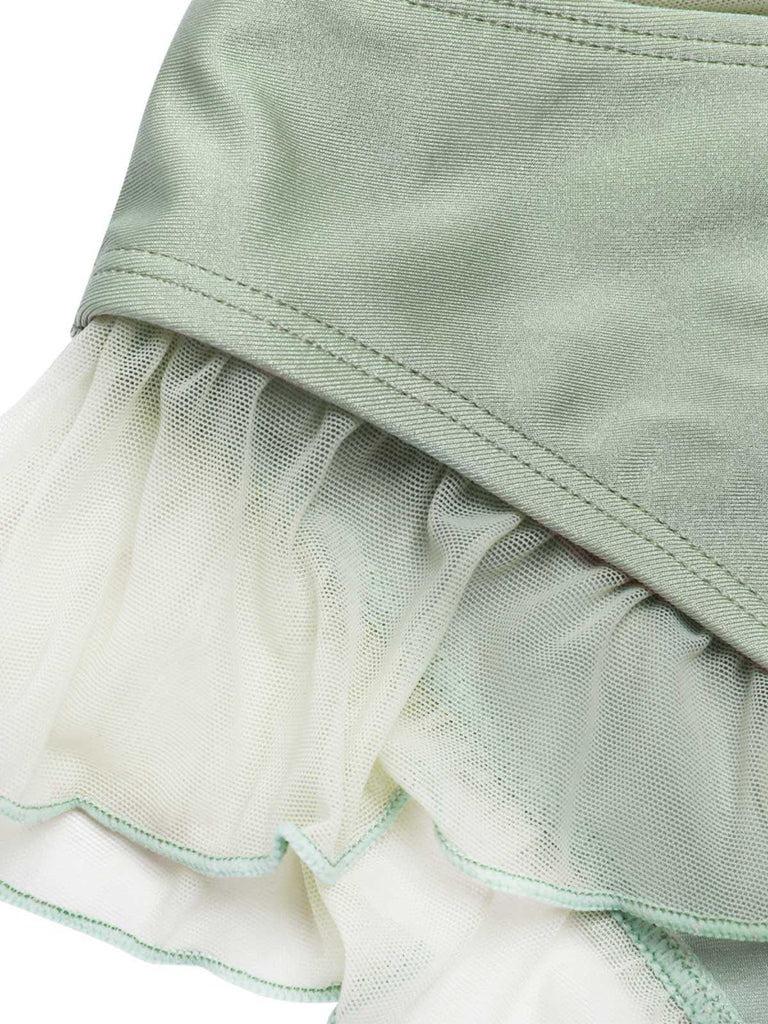 LAVENDER 1970S MERMAID SHELL HALTER BIKINI SET Ruched Swim Suits High Stretch Underwire Non-removable Pad Women's Swimsuit