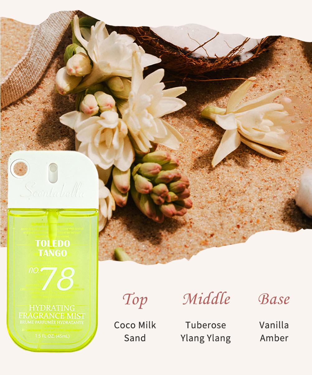 8 Scents Travel-Size Body & Hair Fragrance Mist (1.5 fl oz) - Long-Lasting Fruity & FloralFragrance for Women, Dates & Gifts