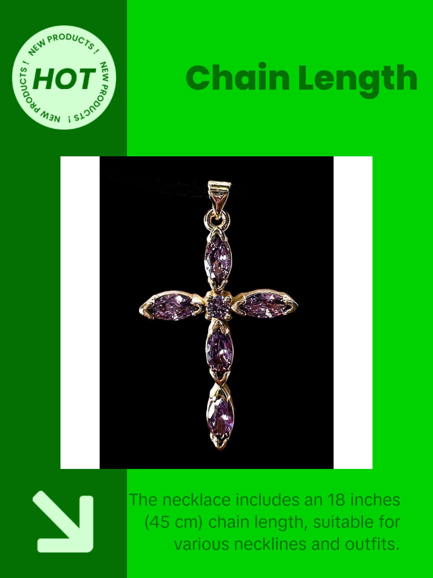 “Venice” cross necklace