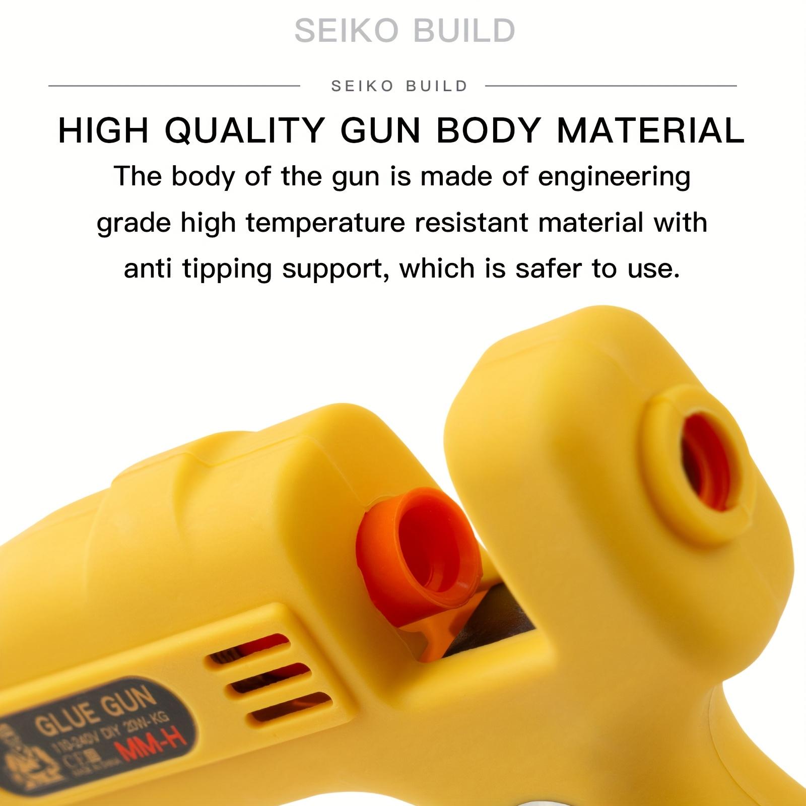 Professional 20W Fast Heating Mini Hot Glue Gun Kit for DIY Crafts Wood Fabric Repair Quick Melt Adhesive Tool Set Creative Gifts Office Supplies Heavy Duty Glue Sticks Included