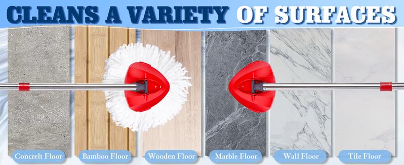 Spin Mop Head Replacement & Shower Floor Scrubber for O Cedar 1-Tank System Microfiber Mop Heads Easy Cleaning Floor Head Mop Set with 4 Refills 30-58in Handle for Wood Tile Laminate Marble Spin Mop Head Replacement & Shower Floor Scrubber for O Cedar 1-Tank System Microfiber Mop Heads Easy Cleaning Floor Head Mop Set with 4 Refills 30-58in Handle for Wood Tile Laminate Marble