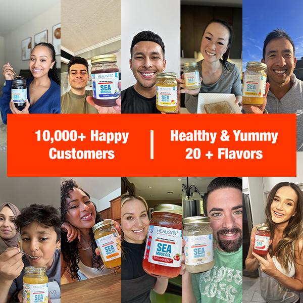 Healistix Banana Irish Sea Moss Gel 16 Oz - St Lucia Wildcrafted Sea moss Gel, Packed with 92 Vitamins - Superfood for Immune Support, Non-GMO, Keto, Vegan