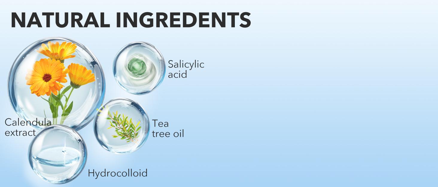 QUSTERE Pimple Patches for Face, Hydrocolloid Acne Patches, Cute Round Shape Zit Covers, Spot Stickers with Tea Tree, Salicylic Acid & Cica Oil| 2 Sizes (9mm, 12mm) |288 Count  Skincare Clear