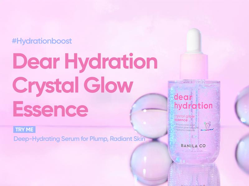 Banila Co Glam Up Base Bundle - Glow Routine with Original Cleansing Balm, Pink Hydration Toner Pads, Crystal Glow Essence, & Covericious Ultimate Cover Cushion