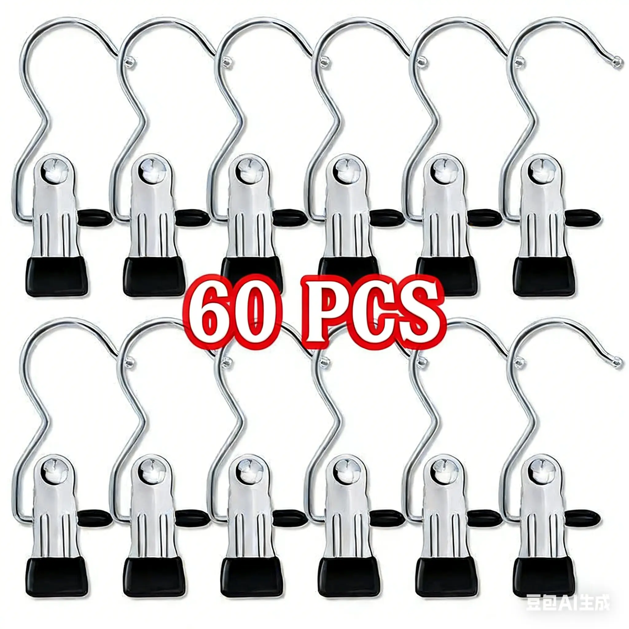 Clip Clothespins, Ultimate Lightweight Hanging Travel Hanger Organizer for Home & More, Pants Storage Rack with Laundry Hooks