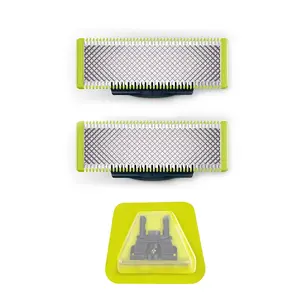 For Philips Norelco OneBlade Razor Replacement Blades Stainless Steel Cutter Head 2X Long Lasting Grooming Kit Hair Care Barber Accessories Blow Dryer Brush