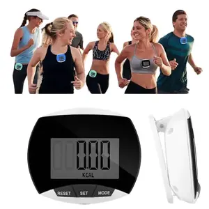 Portable Clip- Step Tracker Pedometer - Step/Mile/Calorie Counter with LCD Display, - Walking Jogging Hiking Tracker Suitable for Seniors, Men & Women - Clip- Fitness Tracker (No App/Smartphone)