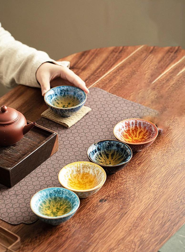 9pcs Tea Cup Set 60ml / 2oz 9pcs In Total With Gift Box