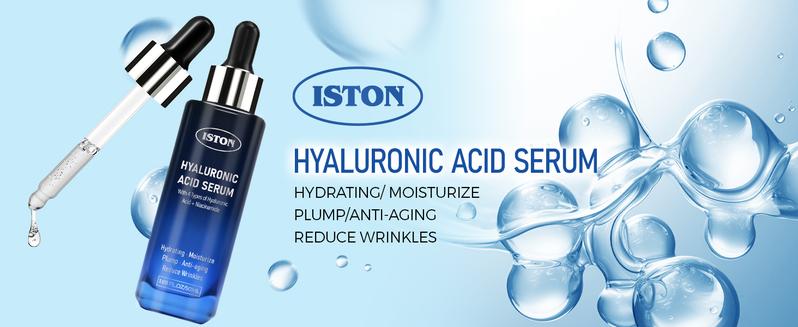 ISTON Ultra-Moisturizing Hyaluronic Acid Serum with Niacinamide Facial Plumping, Anti-Aging - 1.69 Fl Oz/50Ml