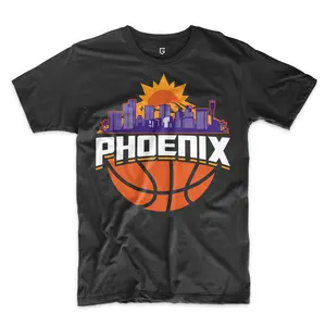 Phoenix Basketball Skyline Men's T-Shirt Phoenix Basketball Skyline Men's T-Shirt